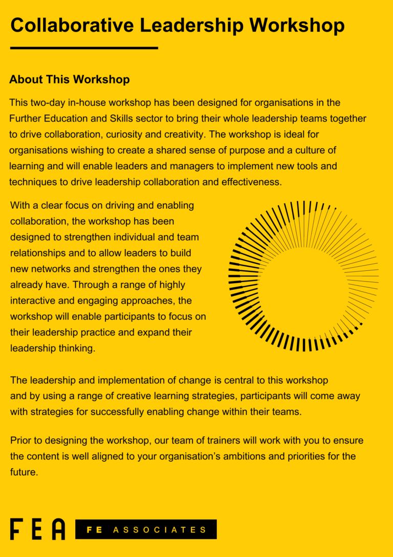  Collaborative Leadership Workshop Flyer